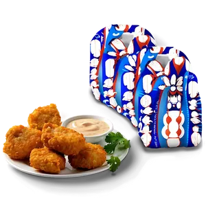 Bbq Chicken Nuggets Png Tve PNG Image