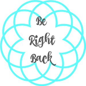 Be Right Back Geometric Design PNG Image