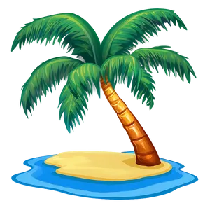 Beach Cartoon Palm Tree Png 06212024 PNG Image