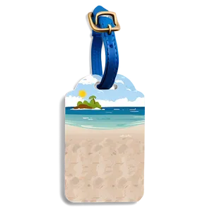 Beach Theme Luggage Tag Png 64 PNG Image