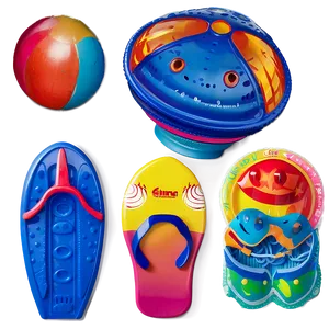 Beach Toys For Summer Png 06292024 PNG Image