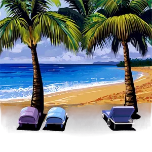 Beach View Png Cxj52 PNG Image