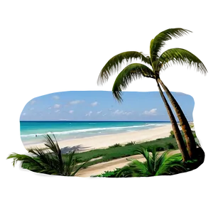 Beach View Png Oku5 PNG Image