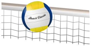 Beach Volleyball Balland Net PNG Image