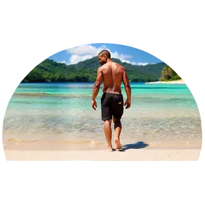 Beach Walk Png 06202024 PNG Image