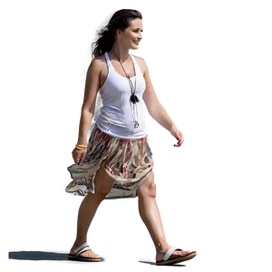 Beachside Walking View PNG Qgh PNG