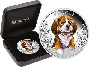 Beagle Commemorative Coin Perth Mint PNG Image