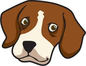 Beagle Portrait Illustration PNG Image