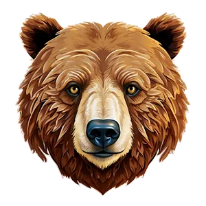 Bear Face Illustration Png 63 PNG Image