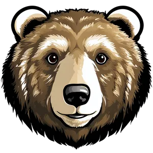 Bear Face Illustration Png You PNG Image