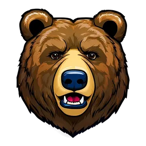 Bear Face Mascot Png Ybe39 PNG Image