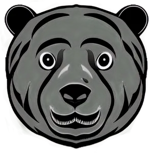 Bear Head Outline Png Bng PNG Image