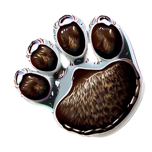 Bear Paw With Fur Png Loo PNG Image