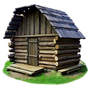 Bear's Log Cabin Png 06272024 PNG Image