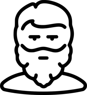 Bearded Avatar Icon PNG Image