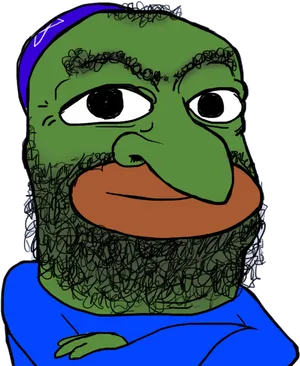 Bearded Pepein Blue PNG Image