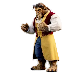 Beast Transformation Scene Beauty And The Beast Png Psk PNG Image