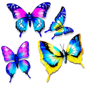 Beautiful Butterflies Png Spc19 PNG Image