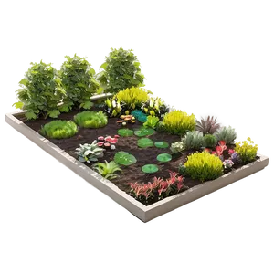 Beautiful Garden Layout Png Vtu PNG Image