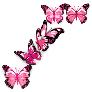 Beautiful Pink Butterfly Graphic Png Mgl PNG Image