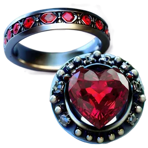 Beautiful Valentine's Day Ring Png Ahp PNG Image