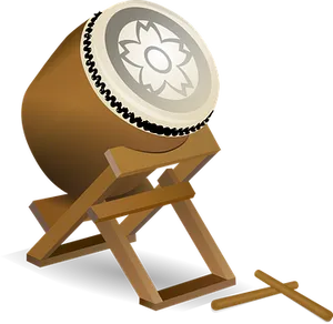 Bedug Drum Illustration PNG Image