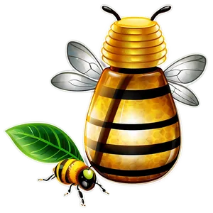 Bee Honey Pot Png Aff PNG Image