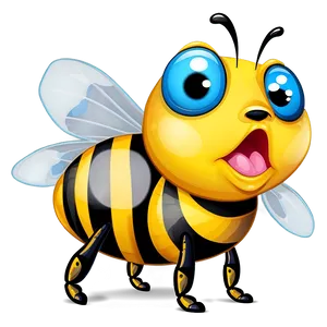 Bee With Big Eyes Png Qeu32 PNG Image