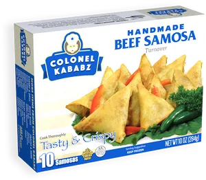 Beef Samosa Packaging Image PNG Image