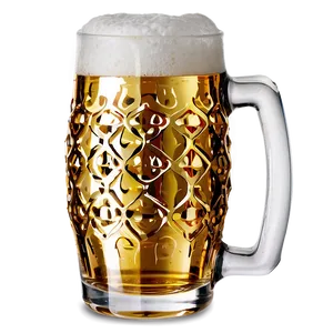 Beer Glass With Gold Rim Png Ipp11 PNG Image