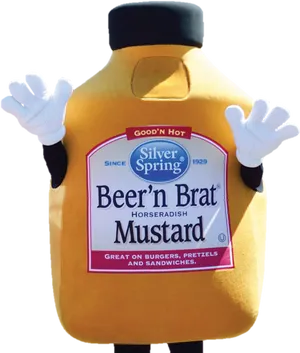 Beern Brat Horseradish Mustard Costume PNG Image