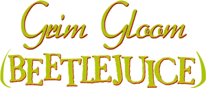 Beetlejuice Grim Gloom Title PNG Image