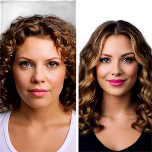 Before And After Perm Png Ylh PNG Image