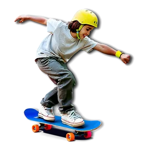 Beginner Skateboarding Png 06242024 PNG Image