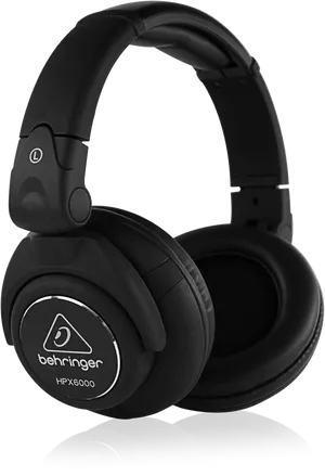 Behringer H P X6000 Professional D J Headphones PNG Image