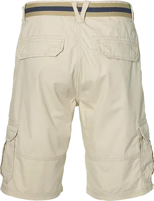 Beige Bermuda Shorts PNG Image