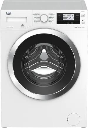 Beko Front Load Washing Machine PNG Image