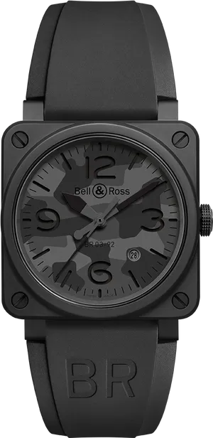 Bell Ross Black Watch PNG Image