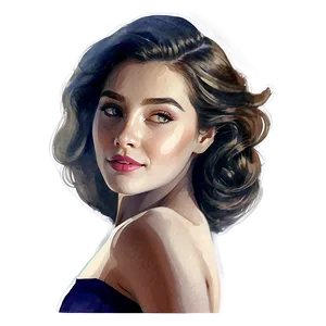 Bella Watercolor Png 34 PNG Image