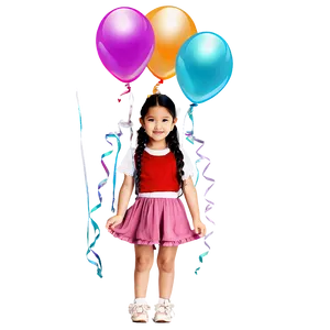 Bella With Balloons Png 70 PNG Image