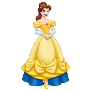 Belle Fancy Dress Png Qrk PNG Image