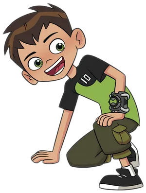 Ben_10_ Cartoon_ Character_ Pose PNG Image