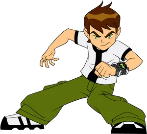 Ben10 Activating Omnitrix PNG Image