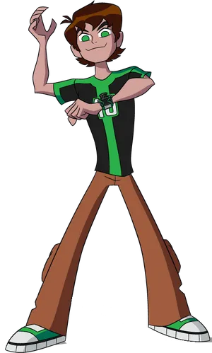 Ben10 Heroic Stance PNG Image