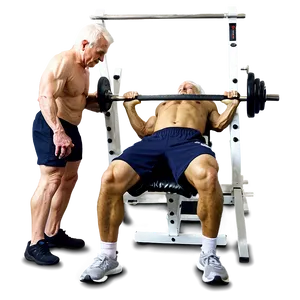 Bench Press For Seniors Png 06132024 PNG Image