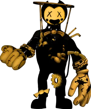 Bendy_ Character_ Model PNG Image