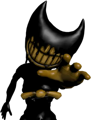 Bendy_ Character_ Pose PNG Image