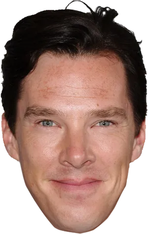 Benedict Cumberbatch Smiling Portrait PNG Image