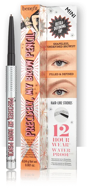 Benefit Eyebrow Pencil Packagingand Product PNG Image