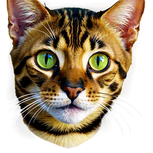 Bengal Cat Face Png Yna PNG Image